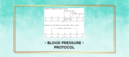 Blood Pressure - Protocol digital courses